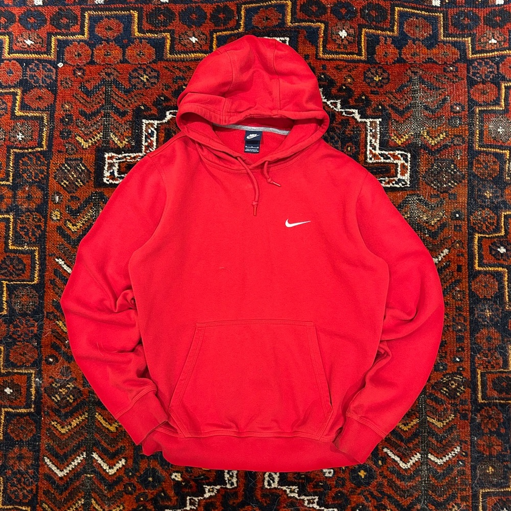 Nike Red Logo Hoodie